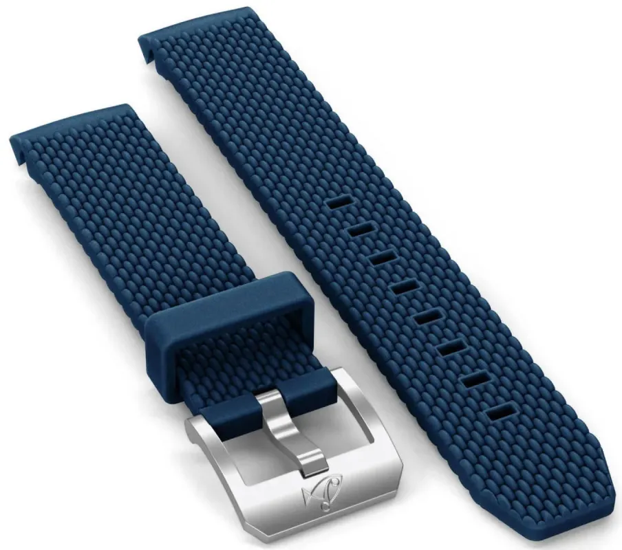 Doxa Strap SUB 200 Rubber Navy Blue With Buckle sold by Jura Watches