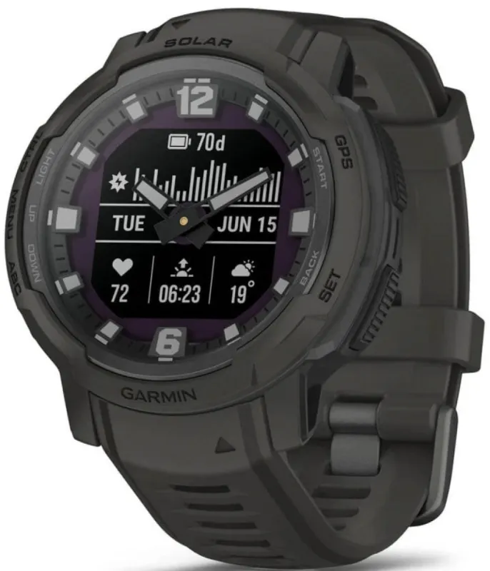 Garmin Instinct Crossover Solar Graphite Watch sold by Jura Watches