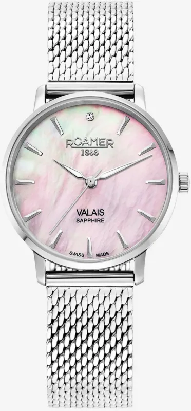 Roamer Valais Pink MOP Ladies Watch sold by Jura Watches