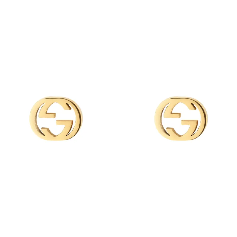 Gucci Interlocking 18ct Yellow Gold 5mm Stud Earrings sold by Jura Watches
