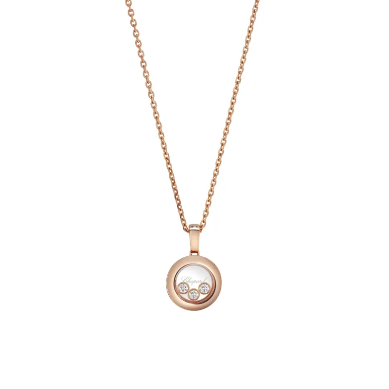Chopard Happy Diamonds Icons 18ct Rose Gold 0.15ct Diamond Pendant sold by Jura Watches
