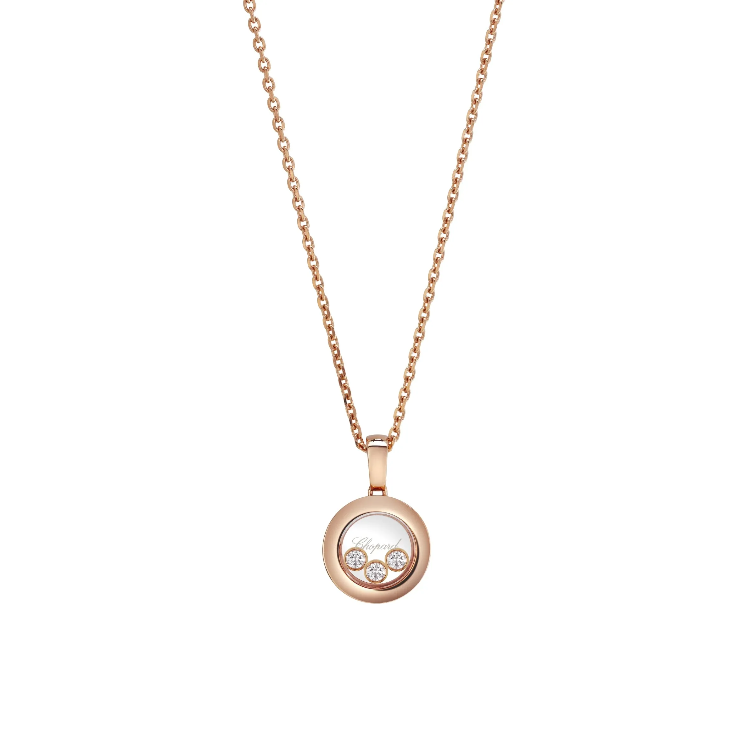 Chopard Happy Diamonds Icons 18ct Rose Gold 0.15ct Diamond Pendant sold by Jura Watches