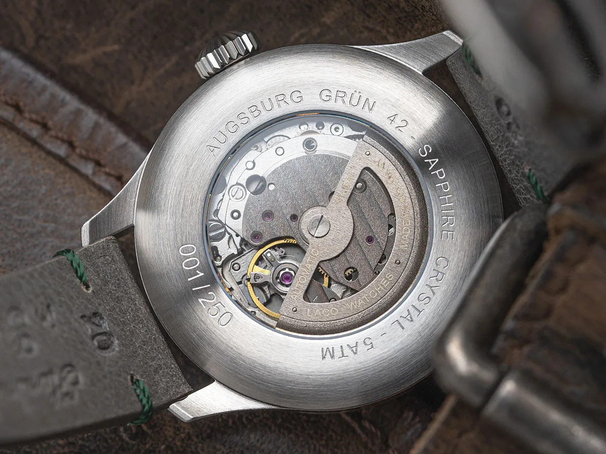 Laco Augsburg Green 42 Limited Edition sold by Jura Watches product image thumbnail 2