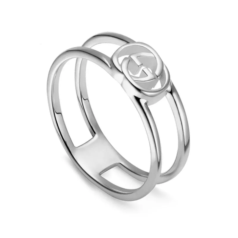 Gucci Interlocking Motif Sterling Silver Ring D sold by Jura Watches