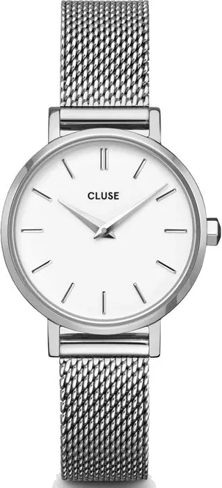 Cluse Boho Chic Petite Mesh White sold by Jura Watches