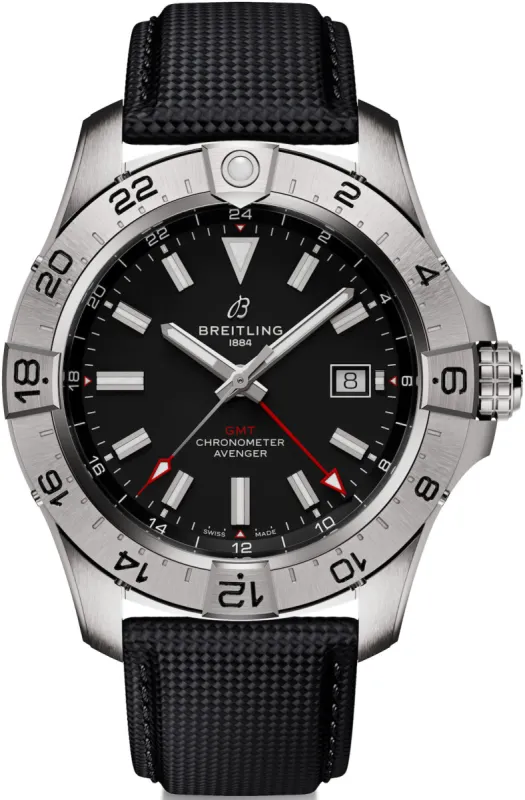Breitling Avenger Automatic GMT 44 Black Watch sold by Jura Watches