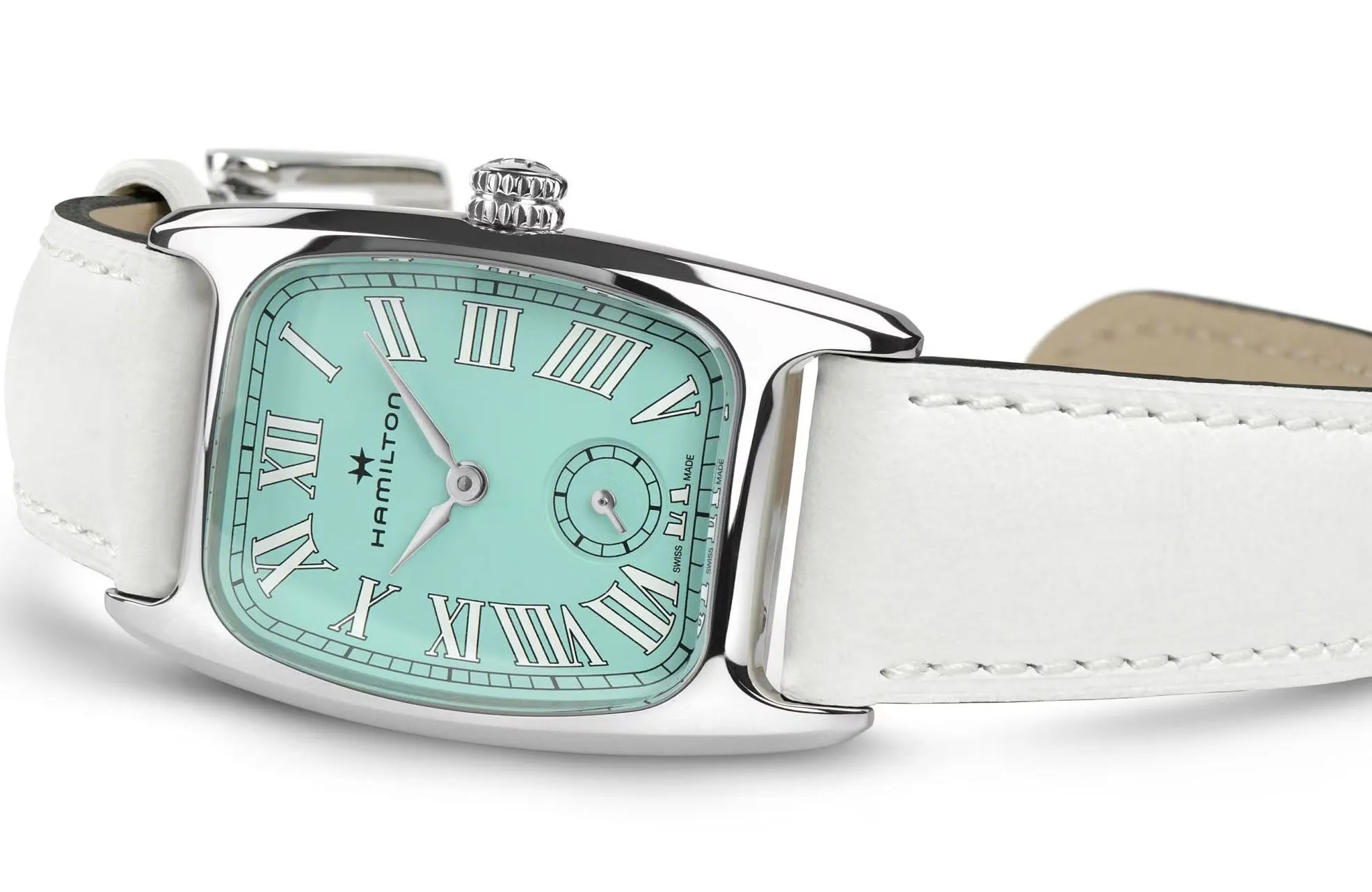 Hamilton Watch American Classic Boulton Small Second Turquoise sold by Jura Watches product image thumbnail 3