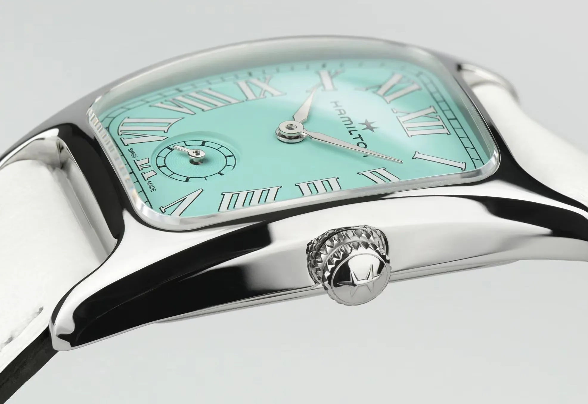 Hamilton Watch American Classic Boulton Small Second Turquoise sold by Jura Watches product image thumbnail 4