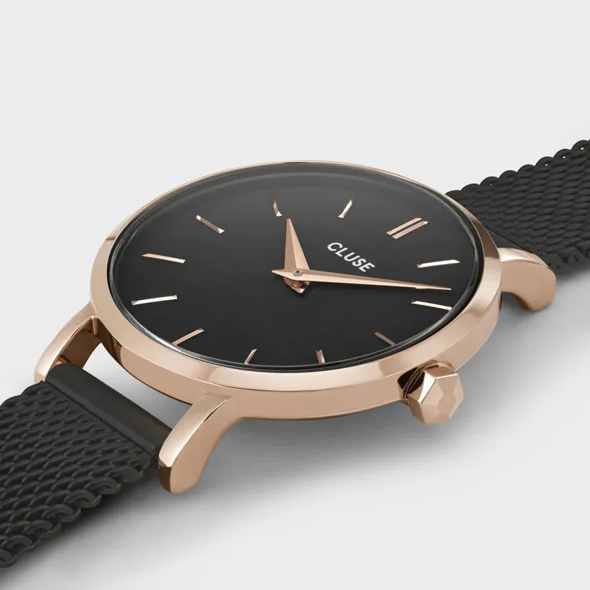 Cluse Boho Chic Petite Mesh Black Rose Gold sold by Jura Watches product image thumbnail 2