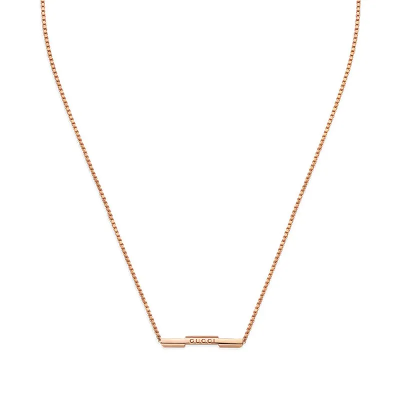 Gucci Link to Love 18ct Rose Gold Necklace sold by Jura Watches