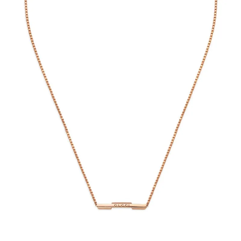Gucci Link to Love 18ct Rose Gold Necklace sold by Jura Watches
