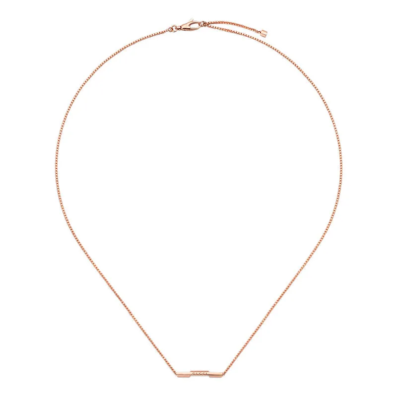 Gucci Link to Love 18ct Rose Gold Necklace sold by Jura Watches product image thumbnail 2