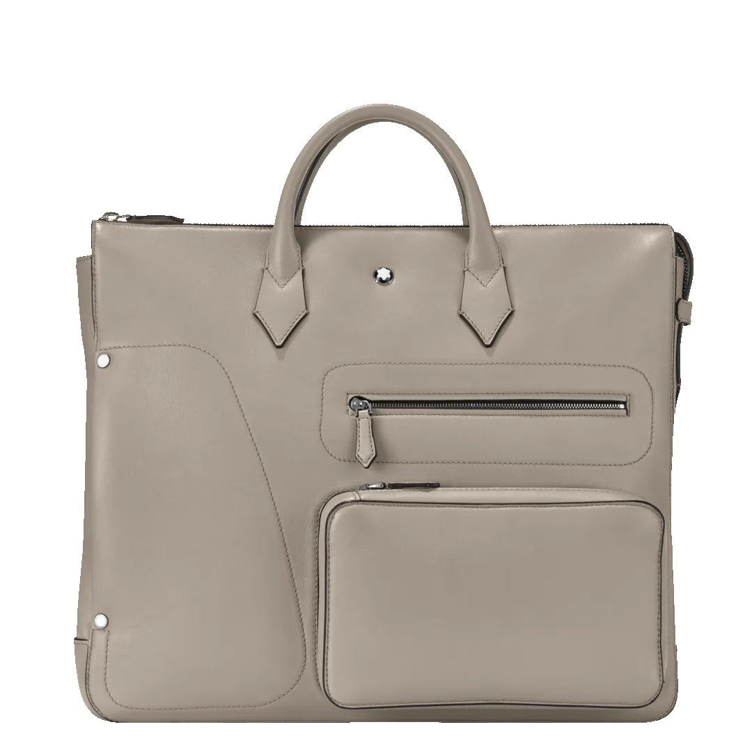 Montblanc Meisterstuck Selection Soft 24/7 Bag Dusty Grey sold by Jura Watches