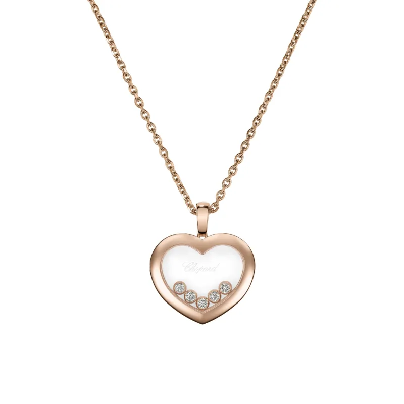 Chopard Happy Diamonds Icons 18ct Rose Gold 0.25ct Diamond Pendant made by Jura Watches