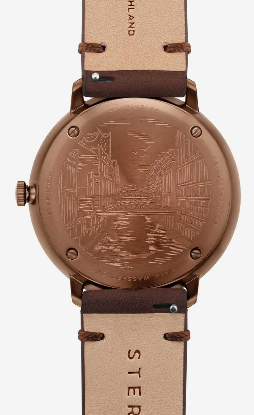 Sternglas Hamburg Blue Bronze Watch sold by Jura Watches product image thumbnail 4