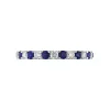 18ct White Gold 0.37ct Sapphire Diamond Half Eternity Ring sold by Jura Watches