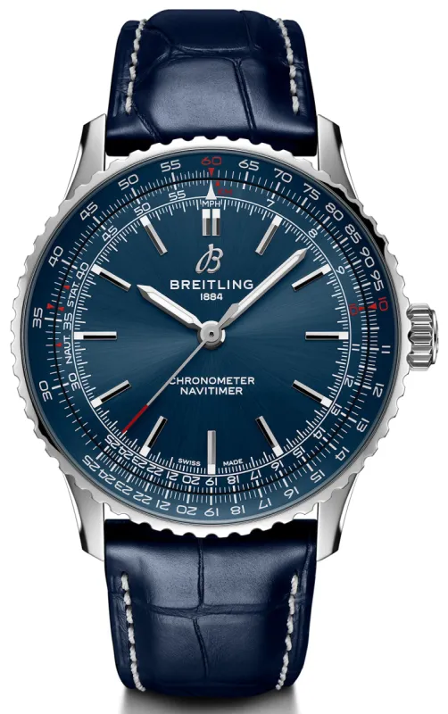 Breitling Navitimer Automatic 41 Blue Leather Watch sold by Jura Watches