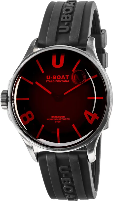 U-Boat Darkmoon 40mm Red SS Glass D sold by Jura Watches