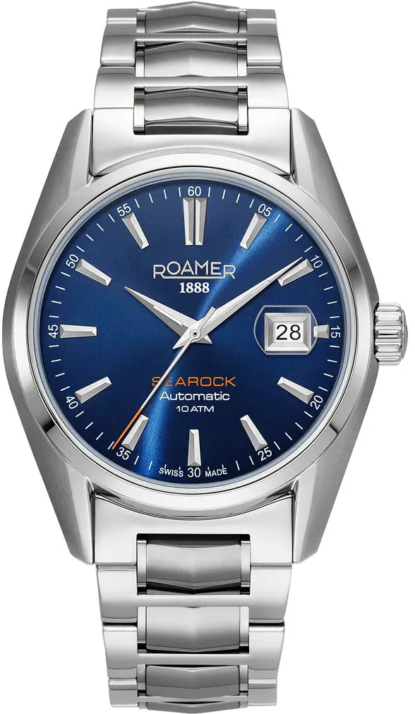 Roamer Searock Automatic Blue Sunray Watch sold by Jura Watches