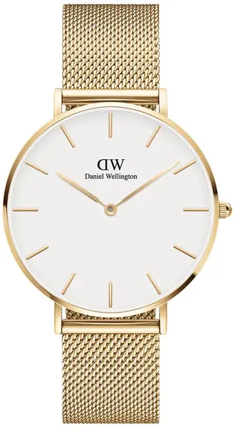 Daniel Wellington Watch Petite Evergold White 36mm sold by Jura Watches