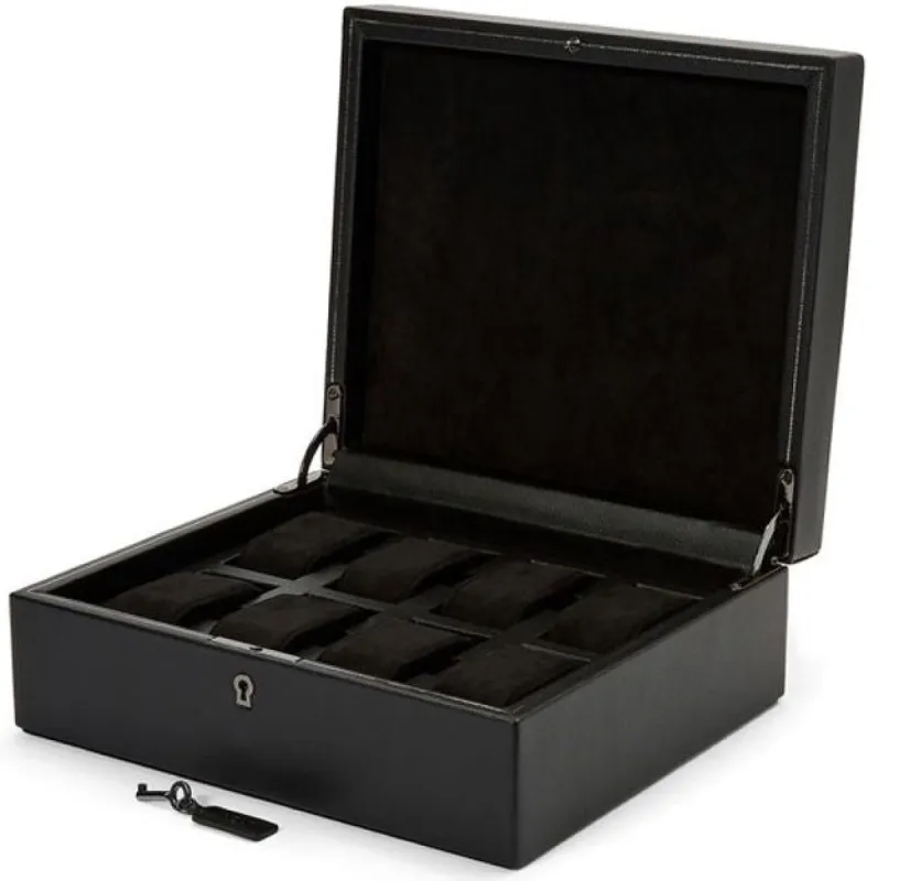 WOLF Watch Box British Racing Black 8pc made by WOLF