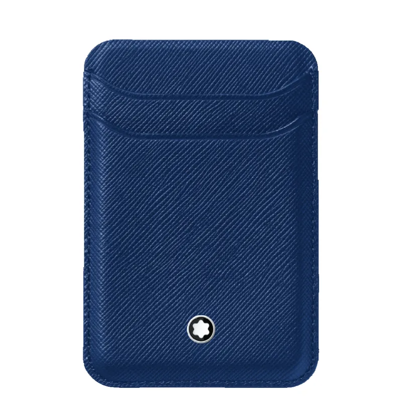 Montblanc Sartorial Card Wallet 2cc For iPhone with MagSafe Blue D sold by Jura Watches