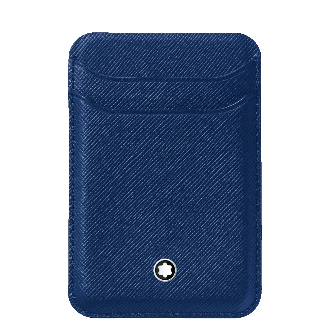 Montblanc Sartorial Card Wallet 2cc For iPhone with MagSafe Blue D sold by Jura Watches