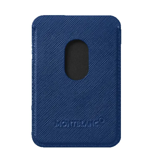 Montblanc Sartorial Card Wallet 2cc For iPhone with MagSafe Blue D sold by Jura Watches product image thumbnail 2