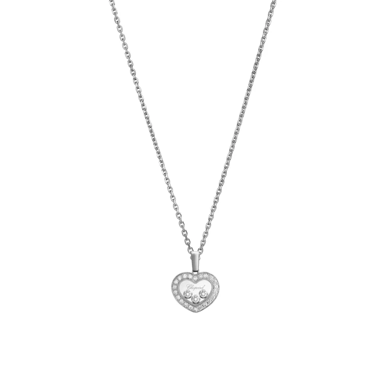Chopard Happy Diamonds Icons 18ct White Gold 0.35ct Diamond Pendant sold by Jura Watches