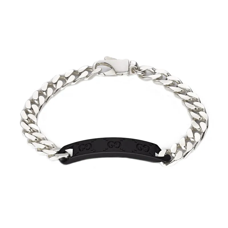 Gucci Tag Sterling Silver Chain Bracelet sold by Jura Watches
