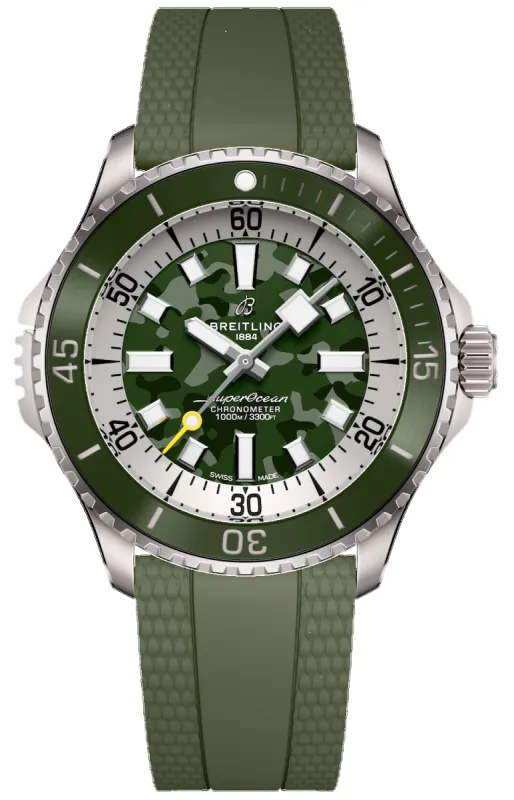 Breitling Superocean Automatic 46 Super Diver Green Watch sold by Jura Watches