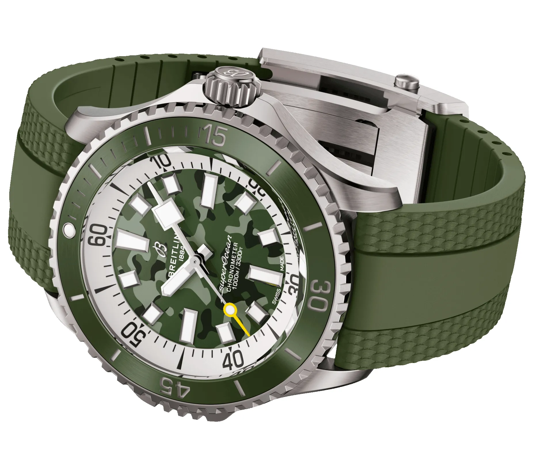 Breitling Superocean Automatic 46 Super Diver Green Watch sold by Jura Watches product image thumbnail 5