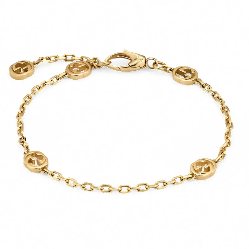 Gucci Interlocking Motif 18ct Yellow Gold Bracelet sold by Jura Watches