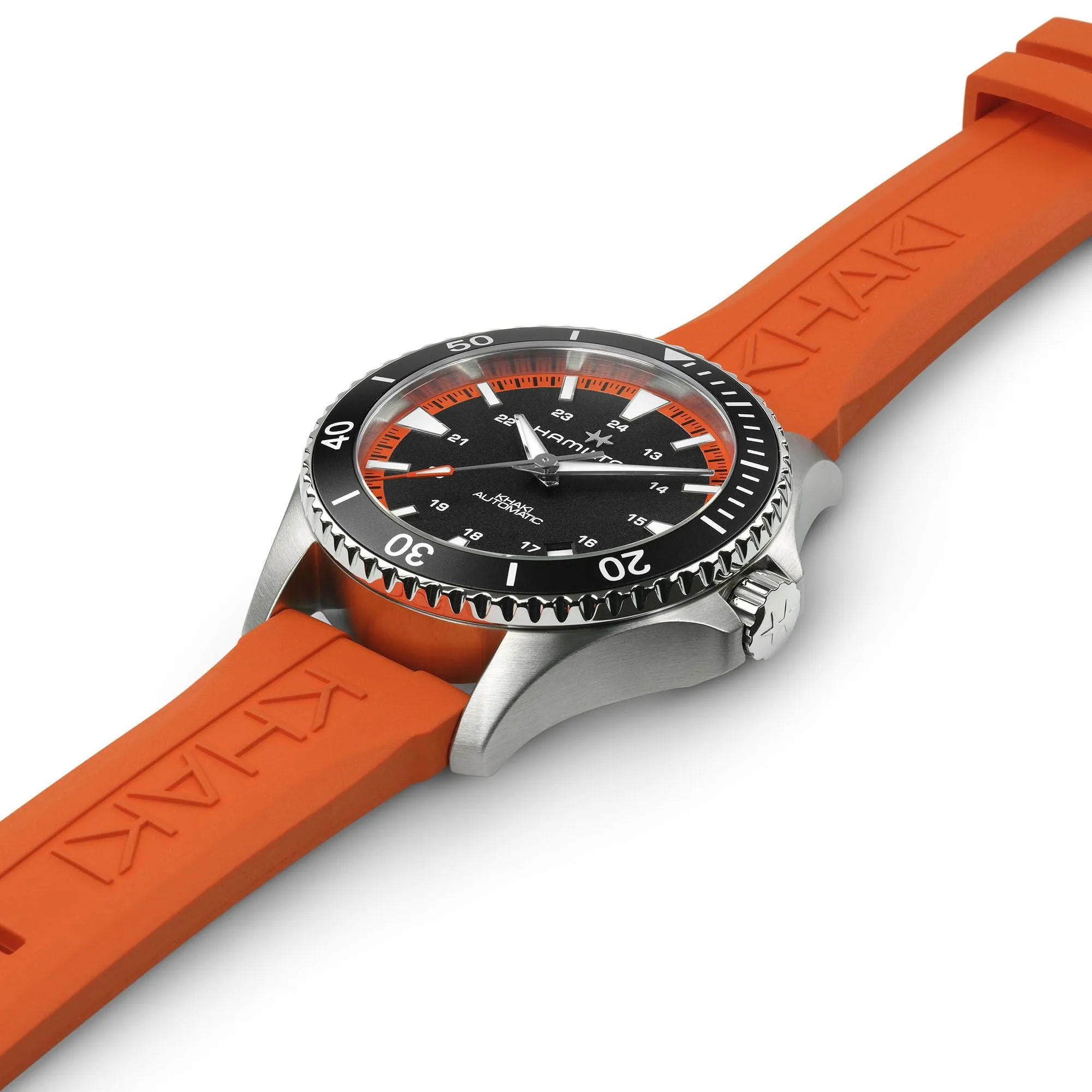 Hamilton Khaki Navy Scuba Auto Tangerine Orange Watch sold by Jura Watches product image thumbnail 4