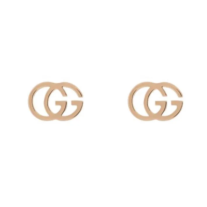 Gucci GG Running 18ct Rose Gold Stud Earrings sold by Jura Watches