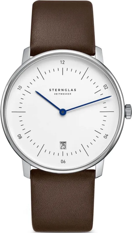Sternglas Naos Quartz Leather Watch sold by Jura Watches