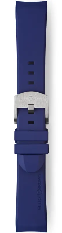 Elliot Brown Strap Leather 22mm Blue Steel Tongue Buckle sold by Jura Watches