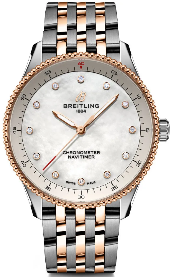 Breitling Navitimer 32 Steel & 18k Red Gold Watch sold by Jura Watches