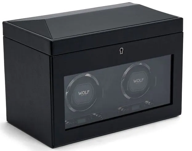WOLF Watch Winder British Racing Black Double Storage sold by Jura Watches product image thumbnail 2