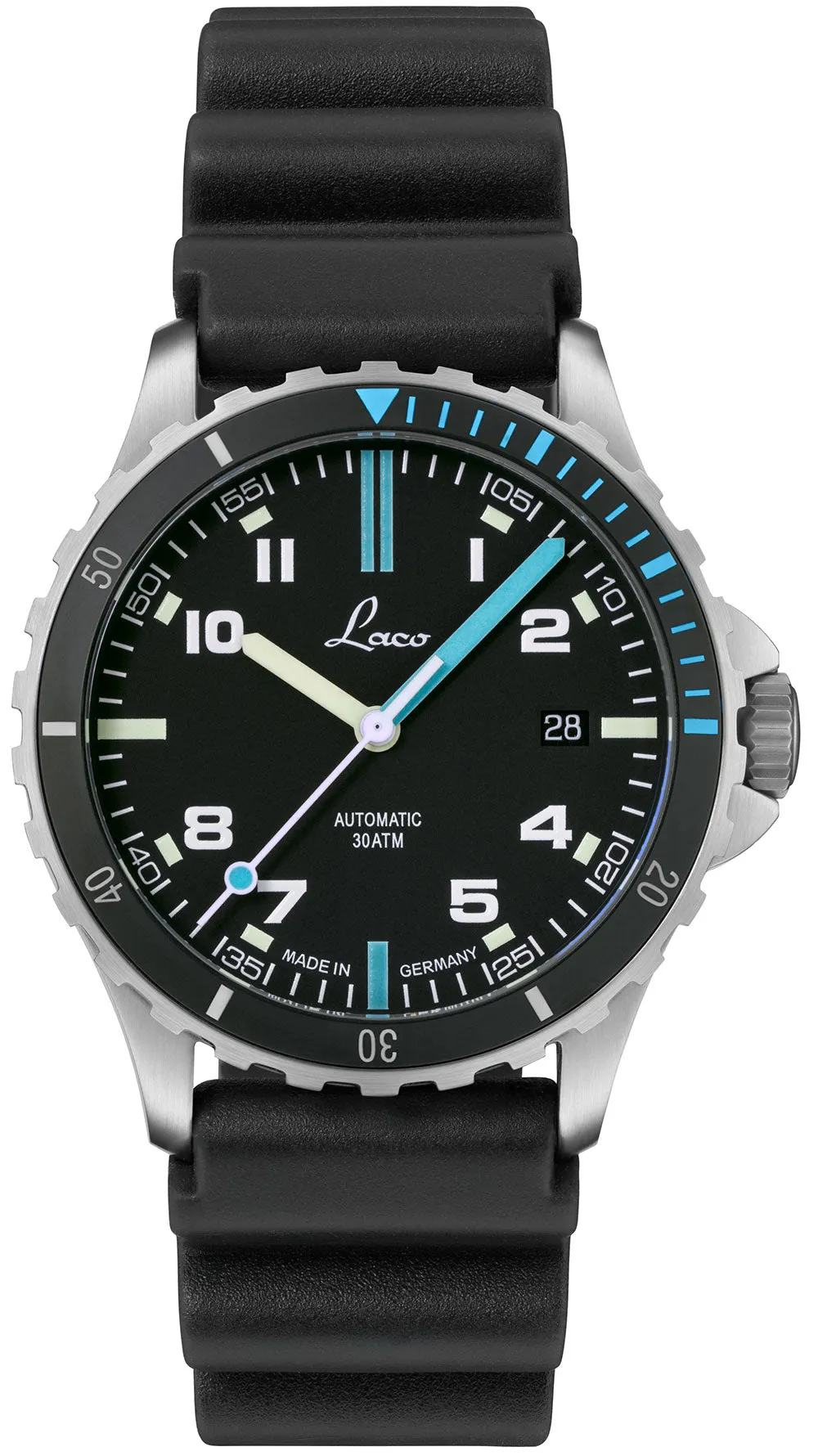 Laco Squad Atlantik 39 Rubber sold by Jura Watches