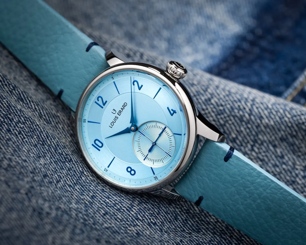 Louis Erard Excellence Petite Seconde Bleu Glacier Watch sold by Jura Watches product image thumbnail 5