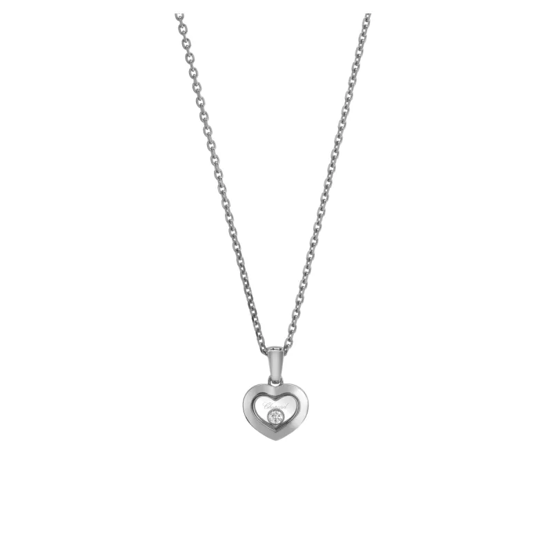 Chopard Happy Diamonds Icons 18ct White Gold 0.05ct Diamond Pendant sold by Jura Watches