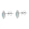 18ct White Gold 1.44ct Aquamarine 0.57ct Diamond Cushion Stud Earrings sold by Jura Watches