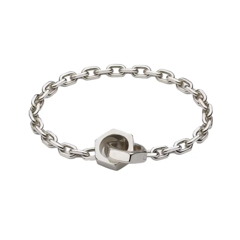 Gucci Trademark Sterling Silver Chain Bracelet sold by Jura Watches