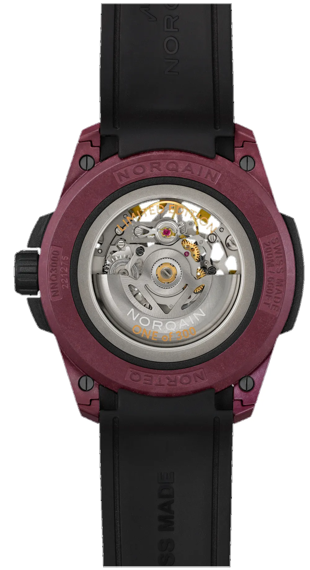 Norqain Wild One Skeleton Burgundy Limited Edition D sold by Jura Watches product image thumbnail 2