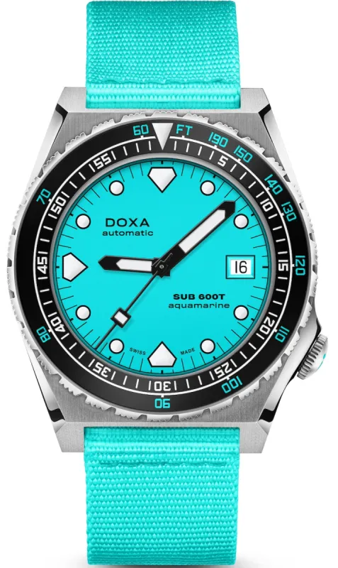 Doxa SUB 600T Aquamarine Nato Watch sold by Jura Watches