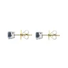 18ct White Gold 1.22ct Sapphire Solitaire Stud Earrings sold by Jura Watches