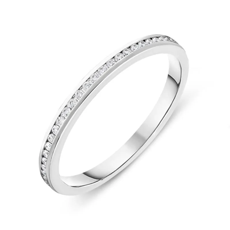Platinum 0.27ct Diamond Wedding Eternity Ring sold by Jura Watches