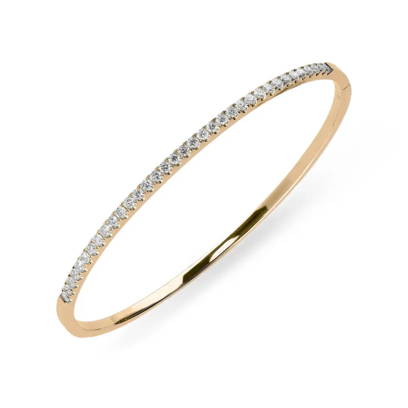 18ct Rose Gold 0.92ct Diamond Bangle sold by Jura Watches