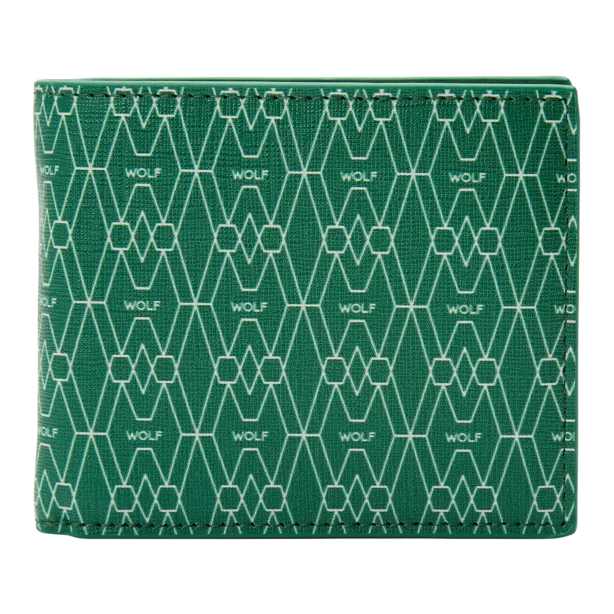 Wolf Signature Vegan Collection Green Billfold Coin Wallet sold by Jura Watches